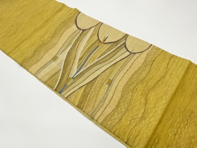 JAPANESE FUKURO OBI / WOVEN ABSTRACT STRIPE